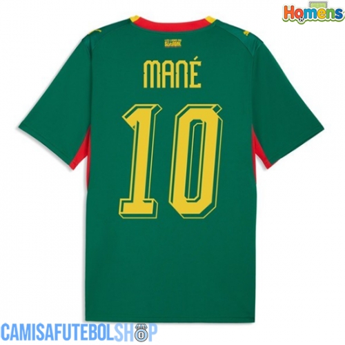 Camisa de time de futebol Senegal Sadio Mane #10 Replicas 2º Equipamento Mundo 2026 Manga Curta